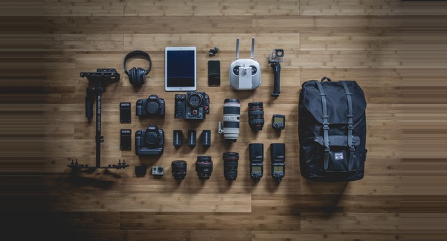 Plenty of tools on table